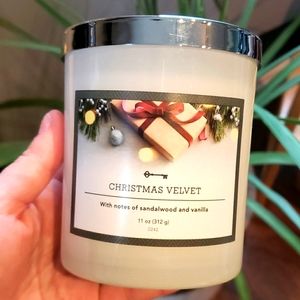 Threshold Christmas Velvet Candle